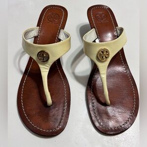 Tory Burch Cameron wedge thong sandal size 9 1/2